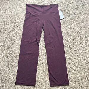 Athleta Burgundy Elation Straight Leg Pants
